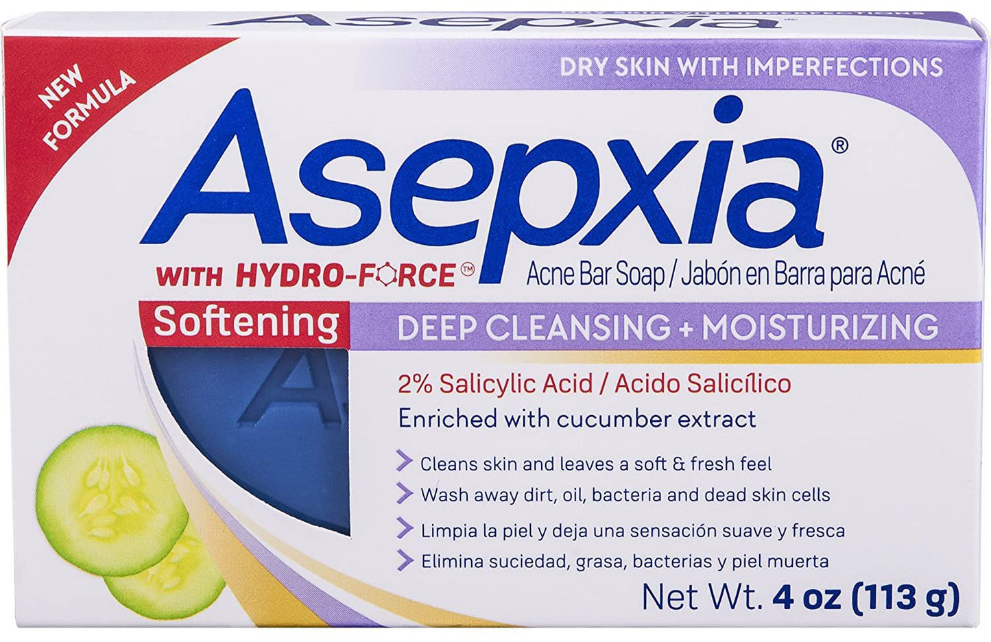 ASEPXIA CLEANSING BAR SOFTENIG 4OZ PK5 / UOM C20