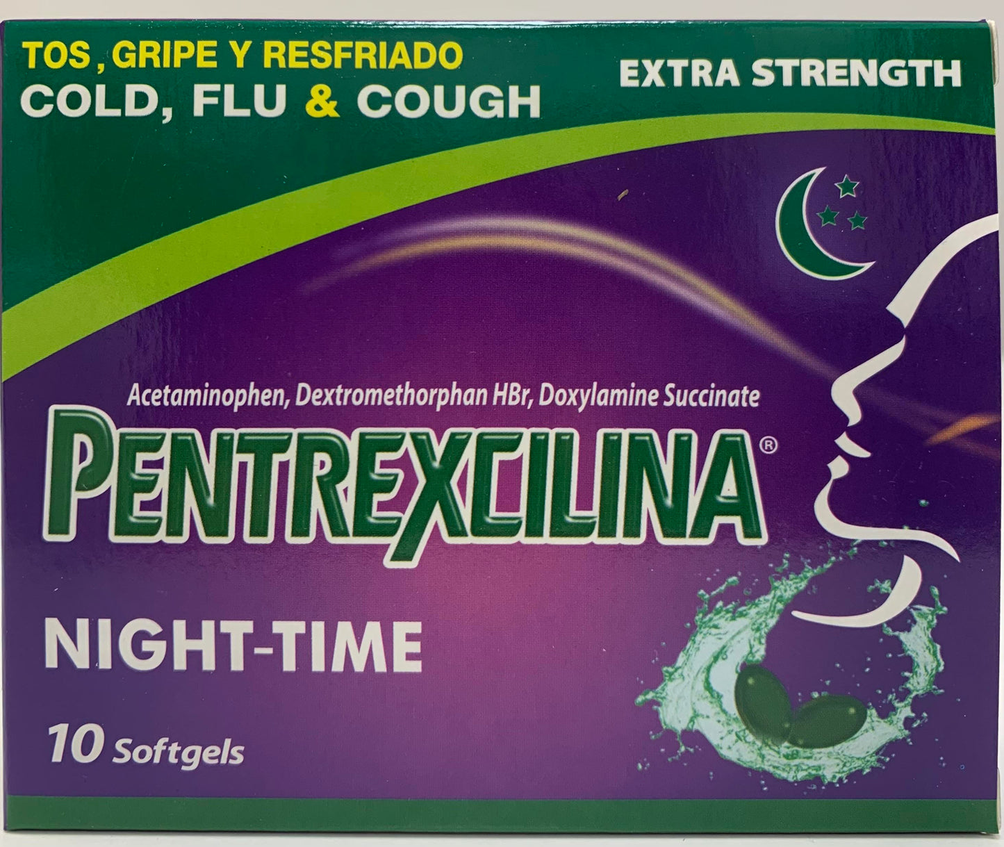 OPMX PENTREXCILINA NIGHT COLD/FLU/COUGH EXTRA STRG 10CT PK3 / UOM C12