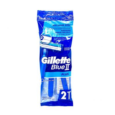 GILLETTE RAZOR BLUE II PLUS 2CT BAG 12CT / UOM DSP