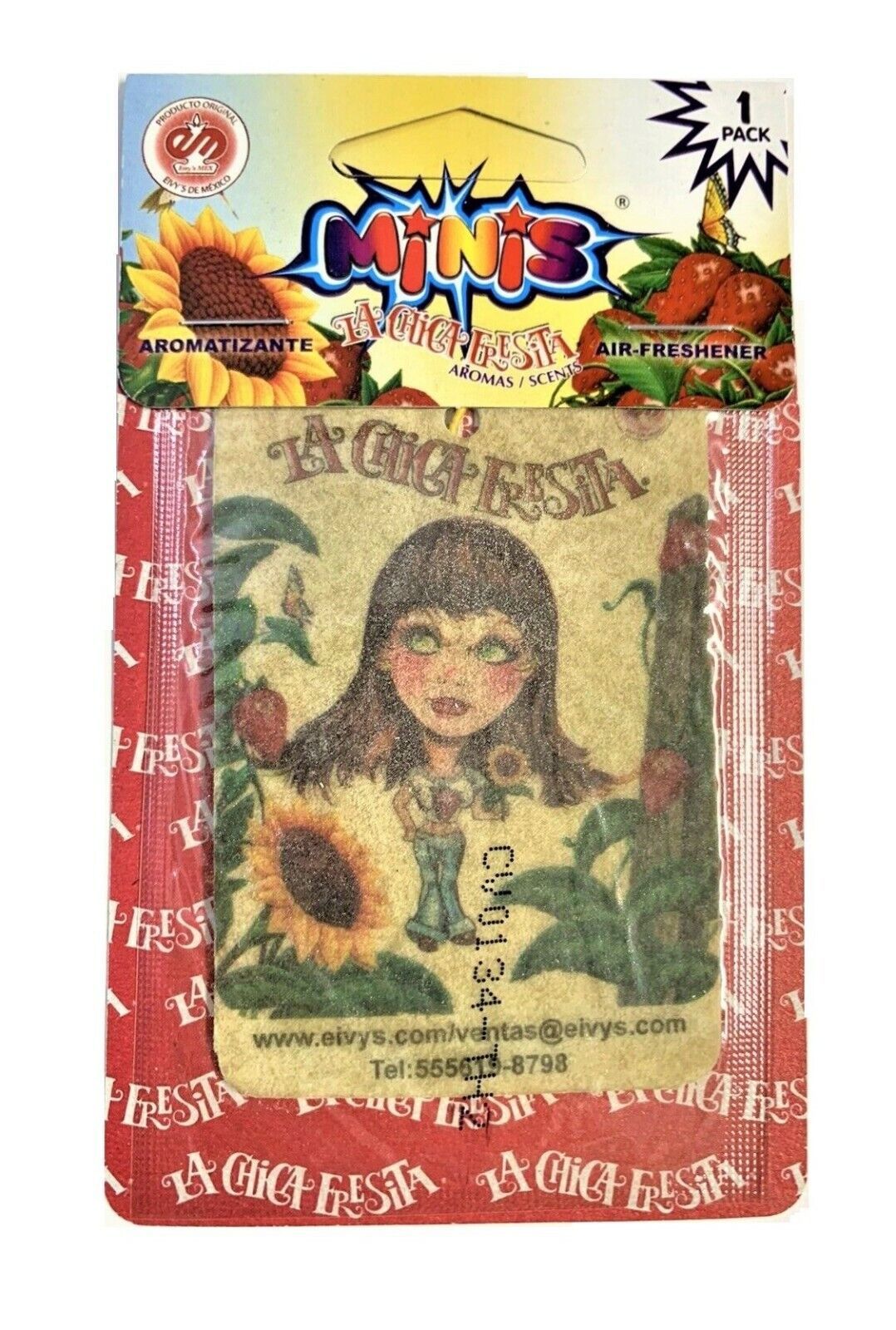 LA CHICA FRESITA MINI AIR FRESHNER 25pk DISPLAY / UOM DSP