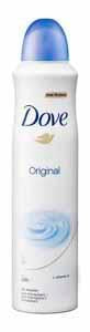 DOVE SPRAY 250ML ORIGINAL CS6 / UOM C6