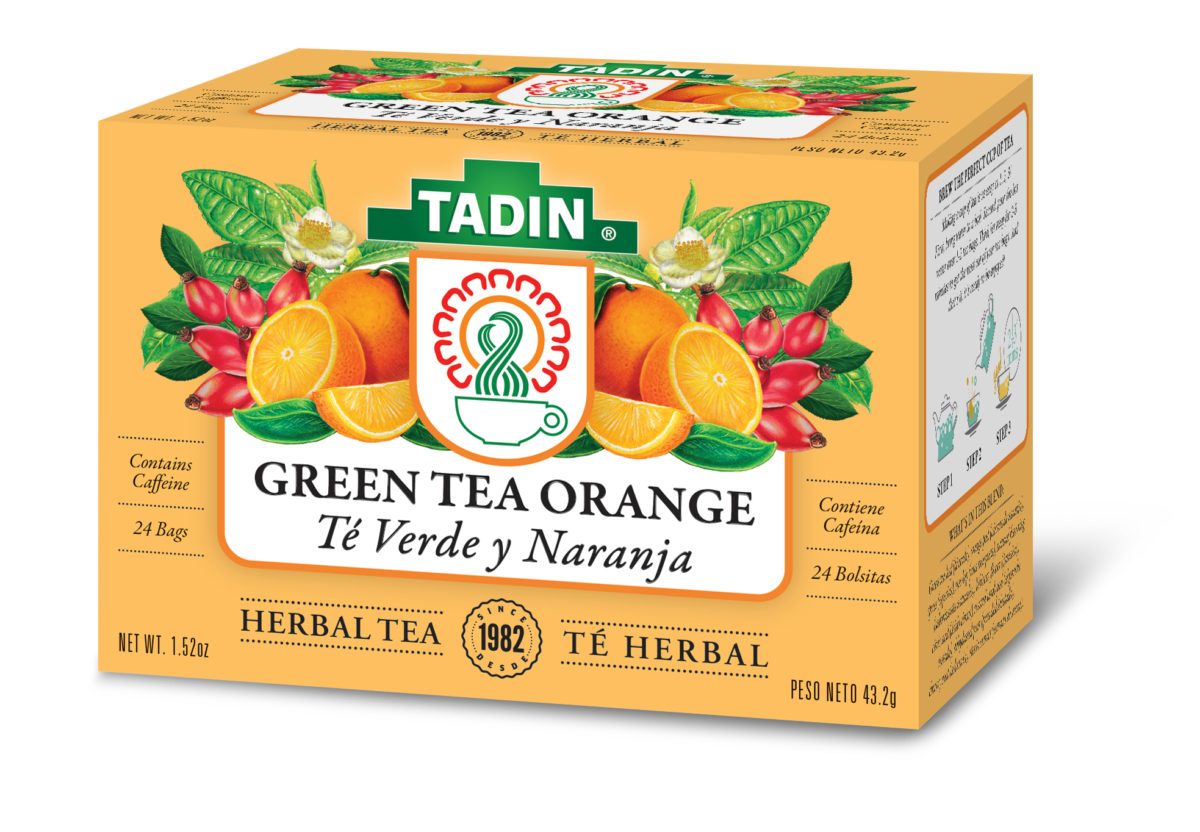 TADIN TEA VERDE Y NARANJA 24CT PK6 / UOM M144