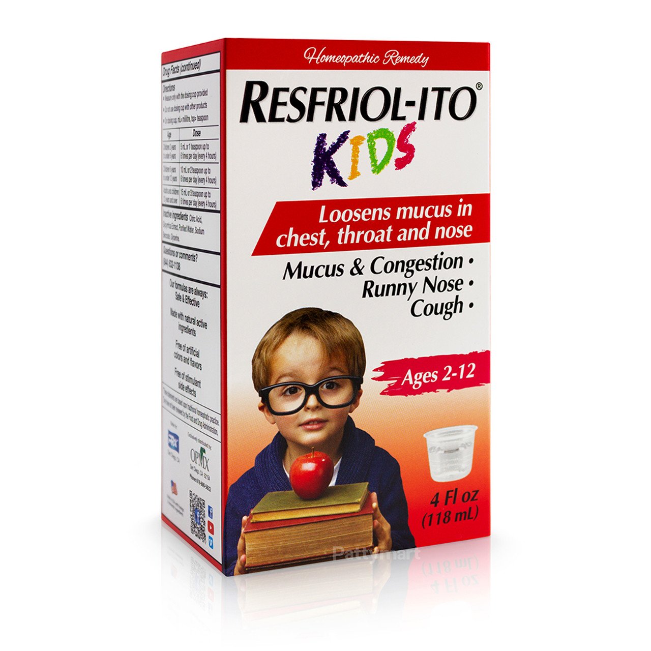 OPMX RESFRIOLITO KIDS "CON MIEL OSCURA" 4 OZ PK3 / UOM C12