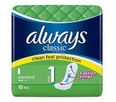 ALWAYS CLASSIC NORMAL STANDARD 10CT PK12 / UOM C24