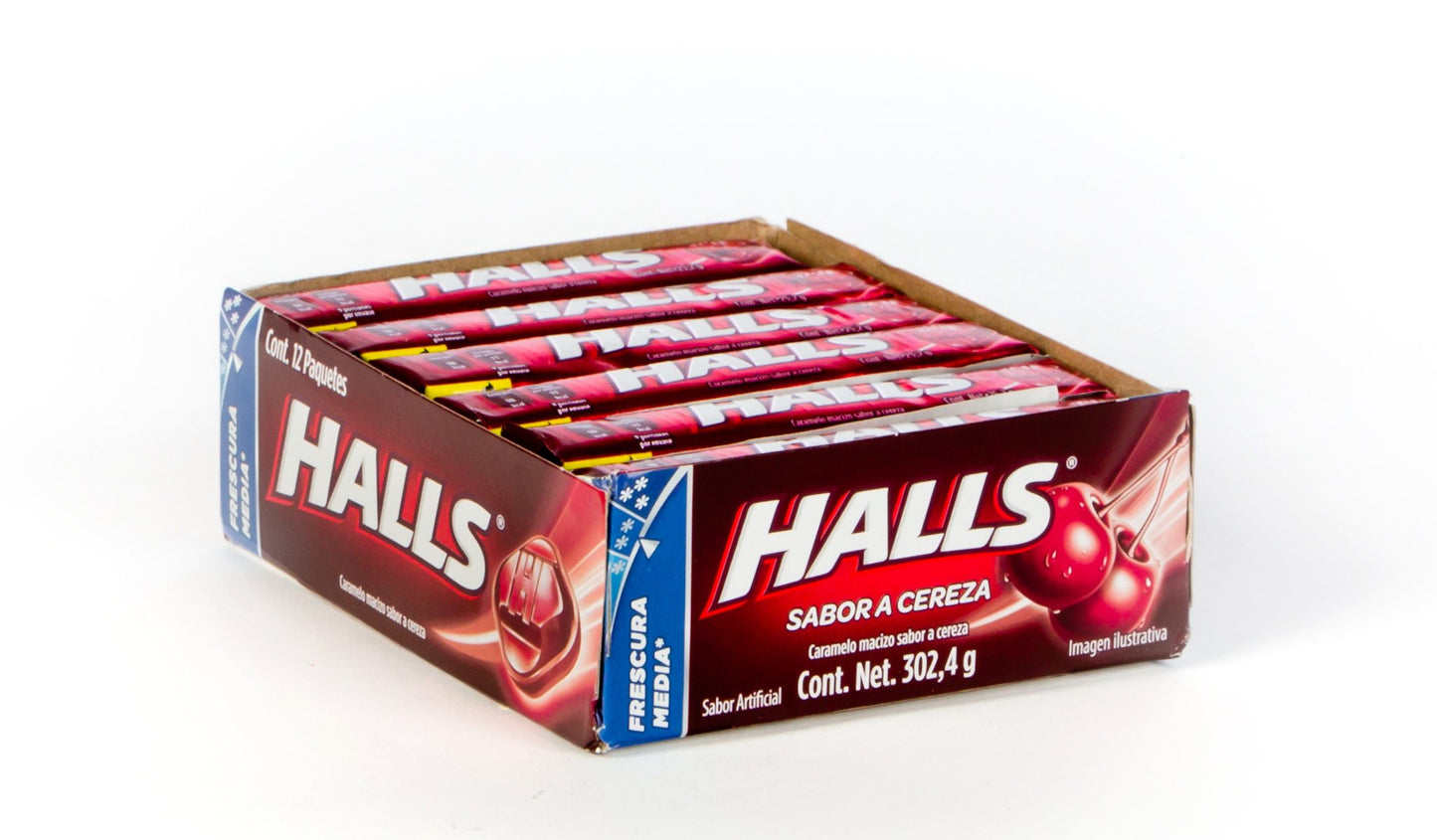 HALLS CHERRY 12CT DISPLAY / UOM DSP