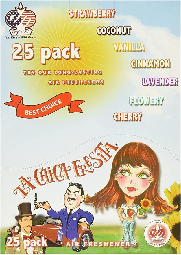 LA CHICA FRESITA AIR FRESHER 25PK DISPLAY / UOM DSP