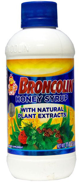 BRONCOLIN HONEY SYRUP NATURAL EXTRACTS 11.4oz PK4  /  UOM C24