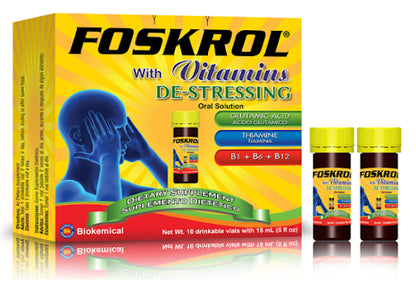 FOSKROL PIZZA-DESESTRESANTE 10 VIALES PK3  /  UOM C24