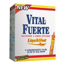 Vital Fuerte Liquid Shot Dietary Supplement 10 Units - Suplemento Multivitaminico (Pack of 1) 0.34 Fl Oz (Pack of 10)