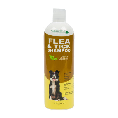 NATURE'S BEST FLEA & TICK PET SHAMPOO 16oz PK6  /  UOM C12