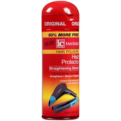 I.C. HEAT PROTECTOR STRAIGHTENING SERUM 6oz PK3  /  UOM C6