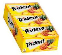 Trident Pineapple Twist 14 Count Display