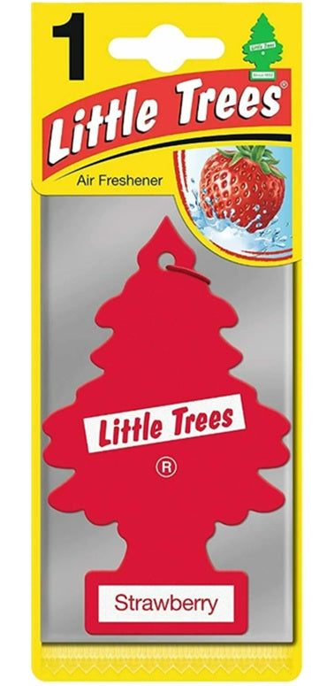 LITTLE TREES CAR FRESHNER STRAWBERRY 24CT DISPLAY