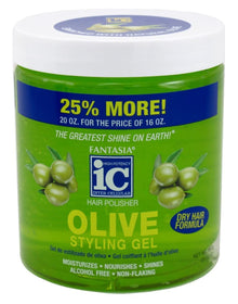 I.C. HAIR POLISHER OLIVE STYLING GEL 20oz PK3 / C6