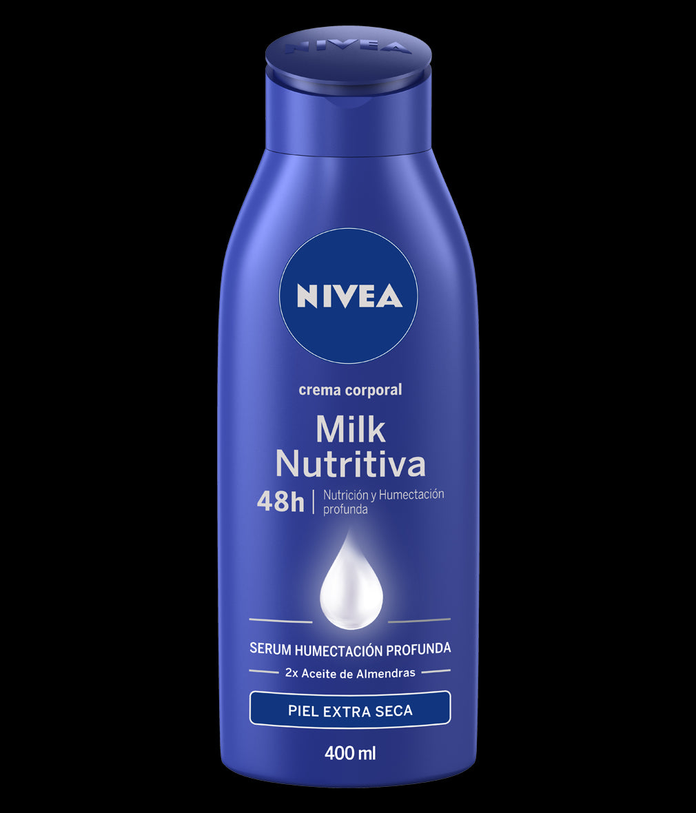 NIVEA CREMA BODY PIEL MILK NUTRITIVA EXTRA SECA 400ML PK5  /  UOM C15