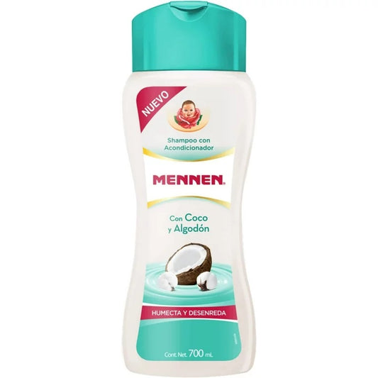 MENNEN SHAMPOO COCO Y ALGODON 700ml PK6  / UOM C12