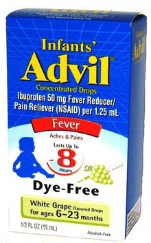 Advil Infants' Ibuprofen Drops 0.5 oz grape for infant fever and pain relief
