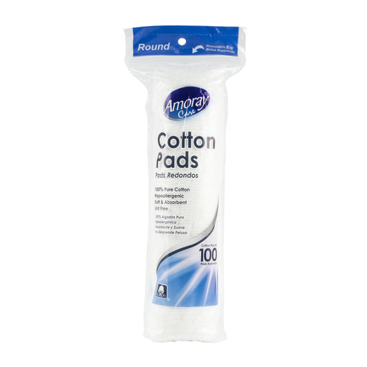 ALL PURE ROUND COTTON PADS 100ct PK6  /  UOM C24