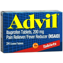Advil Ibuprofen Pain Reliever 24 tablets for headache muscle pain fever and inflammation