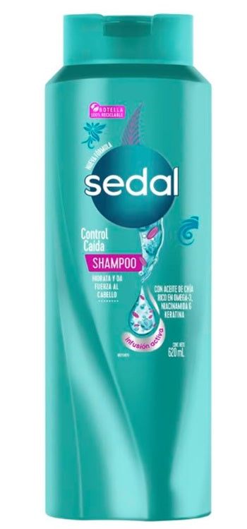 SEDAL SHAMPOO CONTROL CAIDA 620 ML PK6 / UOM  C12