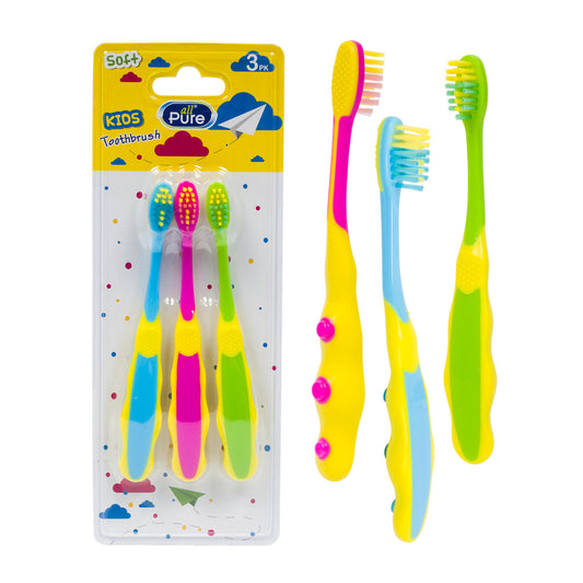 ALL PURE 3CT KIDS TOOTHBRUSH PK6 / UOM M48