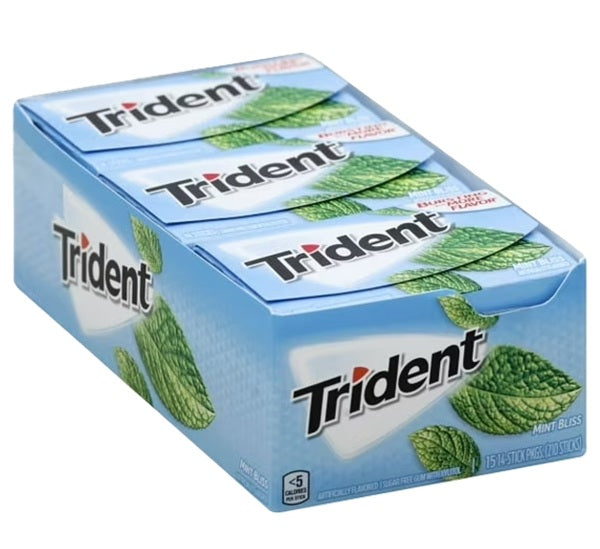 TRIDENT VALUE PACK 14'S BLISS MINT DISPLAY 12CT