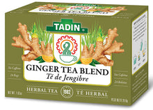 Tadin Ginger Jengibre herbal tea 24 count box for digestion and nausea relief