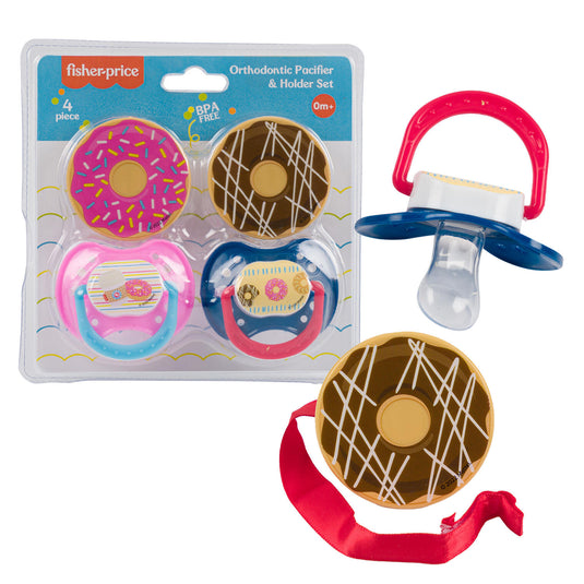Fisher-Price Baby Pacifier Donut Clip Set