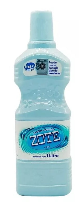 ZOTE LAUNDRY LIQUID AZUL 1LT PK6