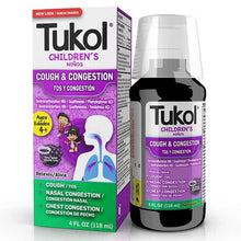 TUKOL CHILDRENS A+COUGH AND COLD GRAPE 4FO PK3  /  UOM C12