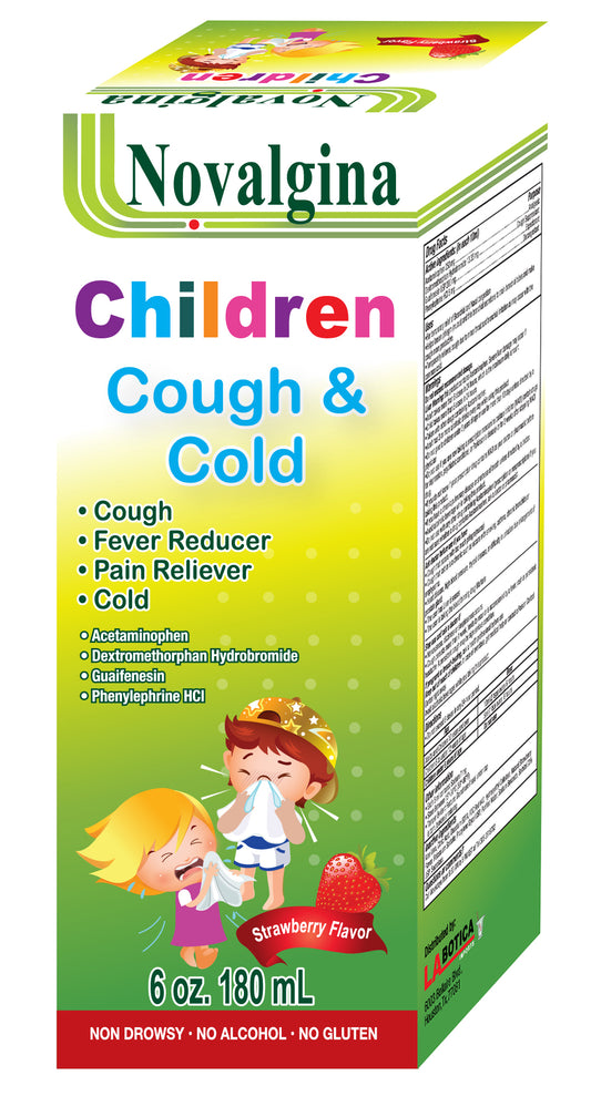 NOVALGINA CHILDREN COUGH AND COLD  6oz PK3  /  UOM C24