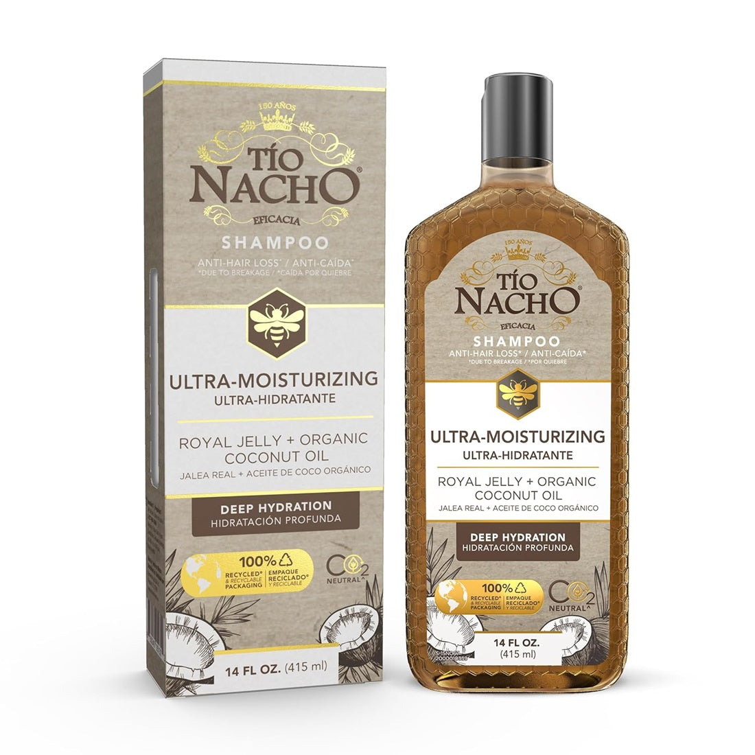 TIO NACHO SHAMPOO COCONUT OIL 14oz PK3  /  UOM C12
