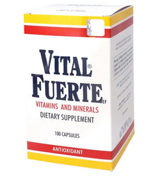 VITAL FUERTE Vitamins and Minerals Antioxidant Dietary Supplement 100 Softgels