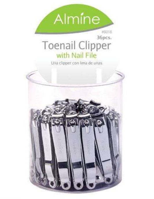 ALMINE LARGE TOENAIL CLIPPER-FILE 36CT DISPLAY