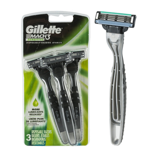 GILLETTE MACH3 SENSITIVE 3CT C12 / UOM C12