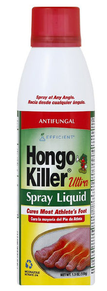 Hongo Killer Ultra Antifungal Spray 5.3 oz large size for severe athlete's foot treatment