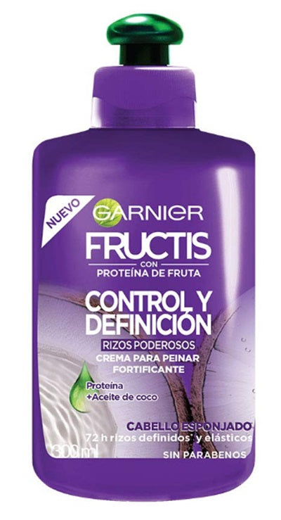 GARNIER FRUCTIS CREMA CONTROL Y DEFINICION RIZO 300ml PK6 / UOM C12