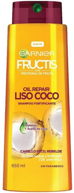 GARNIER FRUCTIS SHAMPOO LISO COCO 650ML PK6  /  UOM C12