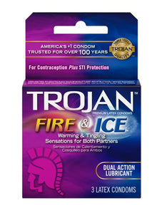 CONDOMS TROJAN FIRE ICE 3CT PK6 / UOM C12