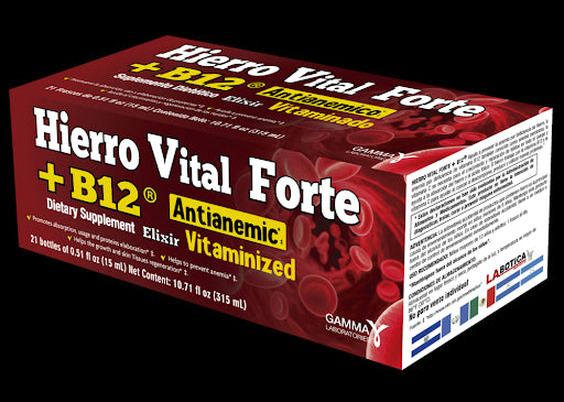 HIERRO VITAL FORTE B12 ANTIANEMIC 21 VIALES PK3  /  UOM C21