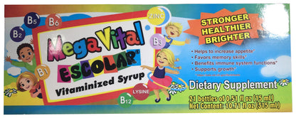 MEGAVITAL ESCOLAR 21 VIALES 15ml PK3  /  UOM C21