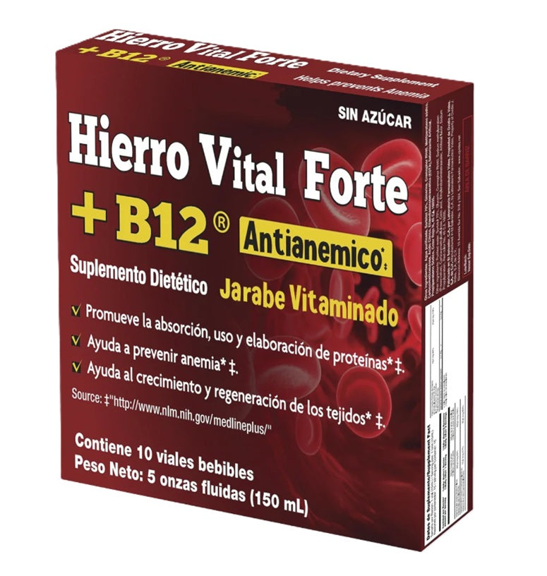 HIERRO VITAL FORTE B12 ANTIANEMIC PIZZA 10 VIALS PK4 / UOM C32