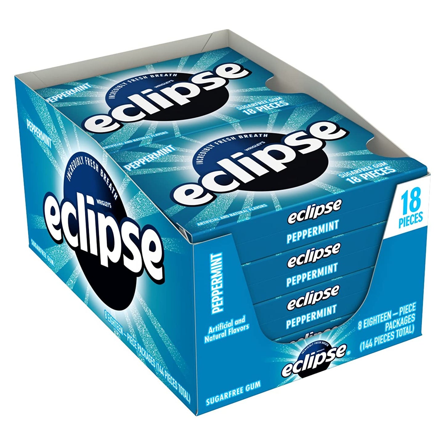 ECLIPSE GUM 18 S PEPPERMINT 8PK/BX DISPLAY  /  UOM DSP