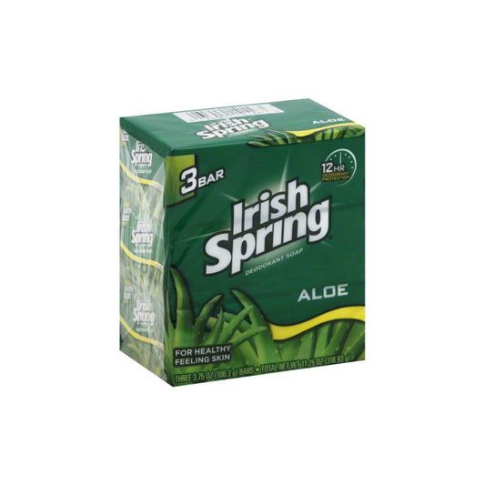 IRISH SPRING BAR SOAP ALOE VERA 3.75OZ 3 BARS CS18  /  UOM C18