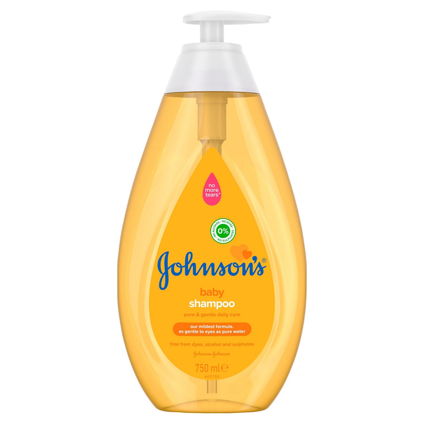 Champú para Bebé Original Johnson & Johnson con Dosificador 750ml | Paquete de 6