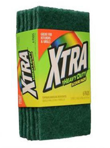 ESPONJA XTRA HEAVY DUTY SCOUR PADS 6CT CS12  /  UOM C12