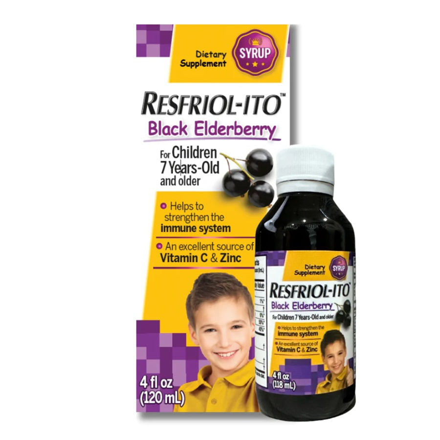 OPMX RESFRIOLITO CHILDREN ELDELBERRY SYRUP 4oz PK3 / UOM C12