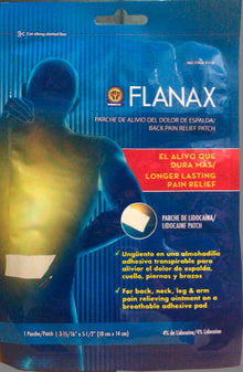 Flanax Parche pain relief patches 24 count for targeted muscle and back pain