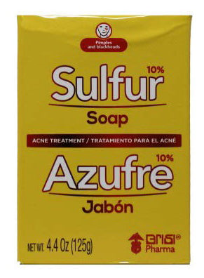 GRISI BAR SOAP BIO SULFUR  4.4 OZ PK6  /  UOM M144