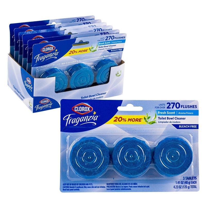 CLOROX TOILET BOWL CLEANER FRESH SCENT 3CT CASE 18